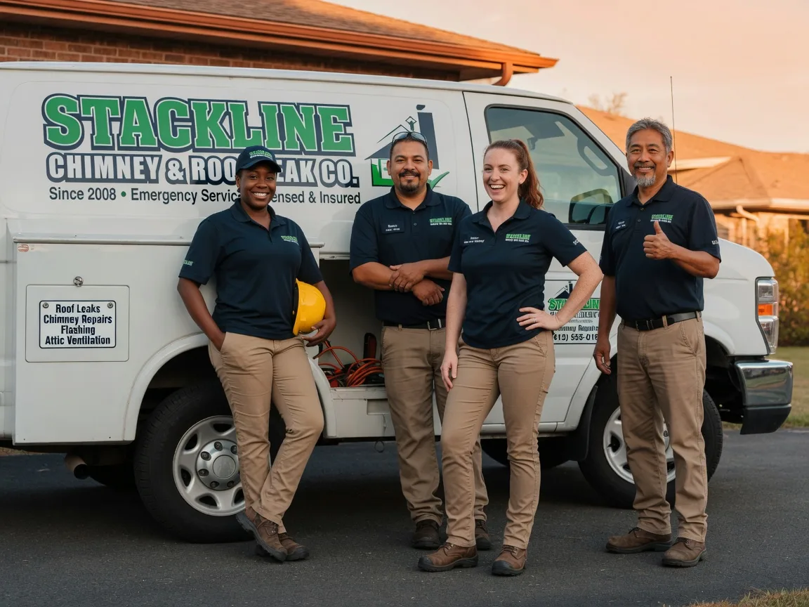Chimney flashing repair company in Winfield, TX